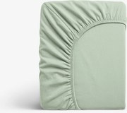 Goldea jersey elastická plachta - šalviová 90 x 200 cm