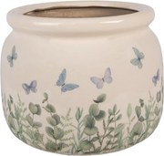 Dekoratívny obal na kvetináč Butterflies Home L - Ø 20*15 cm