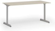 Kancelársky stôl PRIMO BETA, 160x80 cm, sivá podnož, breza