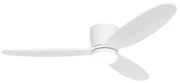 Inteligentný stropný ventilátor biely 132 cm vrátane LED CCT s diaľkovým ovládaním - Sofio