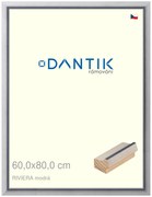 DANTIK rám na obraz 60x80 | RIVIERA modrá (Plexi Čiré)