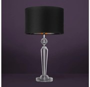 Eglo 390158 - Stolná lampa PASIANO 1xE27/40W/230V čierna