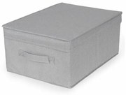 Compactor Skladací úložný kartónový box Wos, 30 x 43 x 19 cm, sivá, S