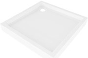 Mexen Flow+, štvorcová sprchová vanička 70 x 70 cm, biela lesklá, 46S107070H