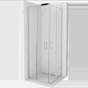 Mexen Rio štvorcová sprchová kabína 70 x 70 cm, transparentnéné, chrómová - 860-070-070-01-00
