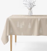 Goldea hranatý obrus z pevnej bavlny - severské stromčeky 80 x 80 cm