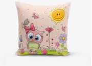 Detská obliečka na vankúš 43x43 cm Pink Owl – Mila Home