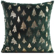 CHLPATÁ VIANOČNÁ DEKORAČNÁ OBLIEČKA NA VANKÚŠ TREE1 45X45 CM VZOROVANÁ