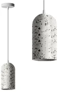 Toolight Toolight, závesná betónová lampa 1xE27 APP996-1CP, biela terrazzo, OSW-07553