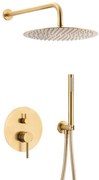 Podomietkový sprchový set s 3-funkčnou batériou Moza Gold