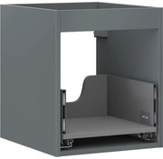 Mexen Box-A, závesná skrinka 40 cm, 1 zásuvka, grafitová matná, 91AX0-0400-470-1-66