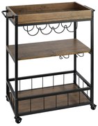 Pojazdná kuchynská polica Wenko Rustico