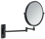 Gedy Gedy, GAIA závesné kozmetické zrkadlo, priemer 180mm, obojstranné, čierna, CO202414