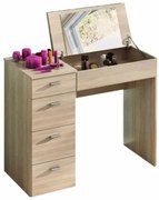 Toaletný stolík Belina, dub sonoma, 90 x 42 x 83 cm