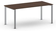 Rokovací stôl PRIMO INFINITY so sivostriebornou podnožou 1800 x 900 x 750 mm, orech