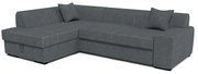 Rohová sedacia súprava Minos L Poso 60 sivá