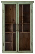 Zelená vitrína z jedlového dreva 50x80x13,5 cm Hazem – Bloomingville