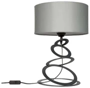 Stolná lampa Indigo, 1x textilné tienidlo (výber z 3 farieb), (výber z 3 farieb konštrukcie), o