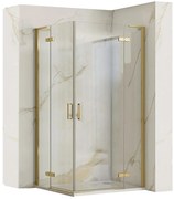 Sprchový kút Hugo Rea K6608 80x80x200,5 gold brush