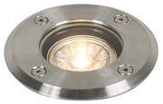 Vonkajšie zemné bodové svetlo oceľ 11 cm IP67 - Basic Round