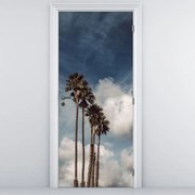 Fototapeta na dvere - Palmová dráma (95x205cm)