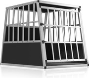 Prepravka pre psa BRUNO, 66x90x72cm, strieborná/čierna Jurhan