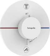 Hansgrohe ShowerSelect Comfort S, termostat pod omietku pre 2 spotrebiče, biela matná, HAN-15554700