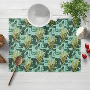 Biante Dekoračné prestieranie na stôl PML-088 Eukalypty na mätovom 30x40 cm