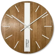 Dekorstudio Drevené hodiny DUB klasik 50cm - biele