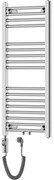 Mexen Mars, elektrické vykurovacie teleso 900x400 mm + vykurovacia tyč 300 W, chrómová, W110-0900-400-2300-01
