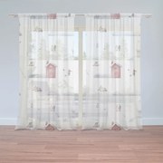 Sablio Záclony Zimné radovánky: 2ks 150x250cm