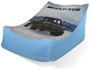 Sedací vak Lounge AMG auto - detský, modrá