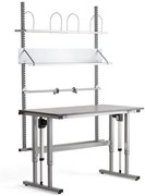 Dielenský baliaci stôl MOTION, výškovo nastaviteľný, 1500x800 mm