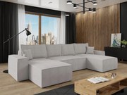 Rohová sedacia súprava U Miramos U (svetlosivá)