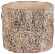 Kvetináč imitácia drevenej kôry, 21 x 21 x 17 cm,betón, 21 cm