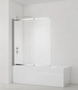 Vaňová zástena SAT Vision 140x120 cm chróm SATVZVI120CRT