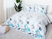 XPOSE® Bavlnené obliečky AIGA na dve postele - modré