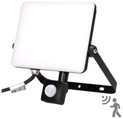 Aigostar - LED Reflektor so senzorom LED/50W/230V 4000K IP65 čierna