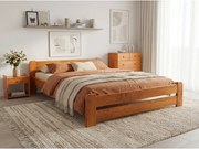 Posteľ Laura 120 x 200 cm, jelša Rošt: S latkovým roštom, Matrac: Bez matraca