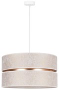 Duolla - Luster na lanku DUO 1xE27/15W/230V pr. 40 cm biela/zlatá