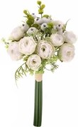 Umelá kytica Iskerníky, biela%