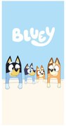 Bavlnená plážová osuška Bluey – motív Rodinka v peliešku - 100% bavlna - 70 x 140 cm