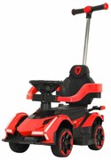 Baby Mix Detské odrážadlo Speed s vodiacou tyčou, červená