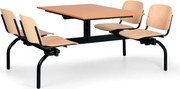 Euroseat Jedálenský set 1930 x 1200 mm - doska čerešňa, sedadlá buk