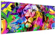 Obraz - 3D obraz leva (120x50 cm)