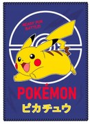 DETSKÁ FLEECOVÁ DEKA POKEMON 100X140 CM VZOROVANÁ