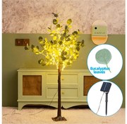 Aigostar - LED Solárna dekorácia 285xLED/3,8m IP65 teplá biela eukalyptus