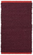 Vínovočervený jutový koberec 50x80 cm Notes – Mette Ditmer Denmark