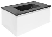 Kúpeľňová skrinka s umývadlom SAT B-WAY 79x30x45 cm biely lesk BWAY80WU4B