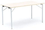 Skladací stôl NICKE, 1400x700x720 mm, laminát - breza, galvanizovaný